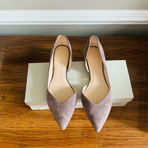 Marc Fisher Suede D’Orsay Pointed Toe Flats